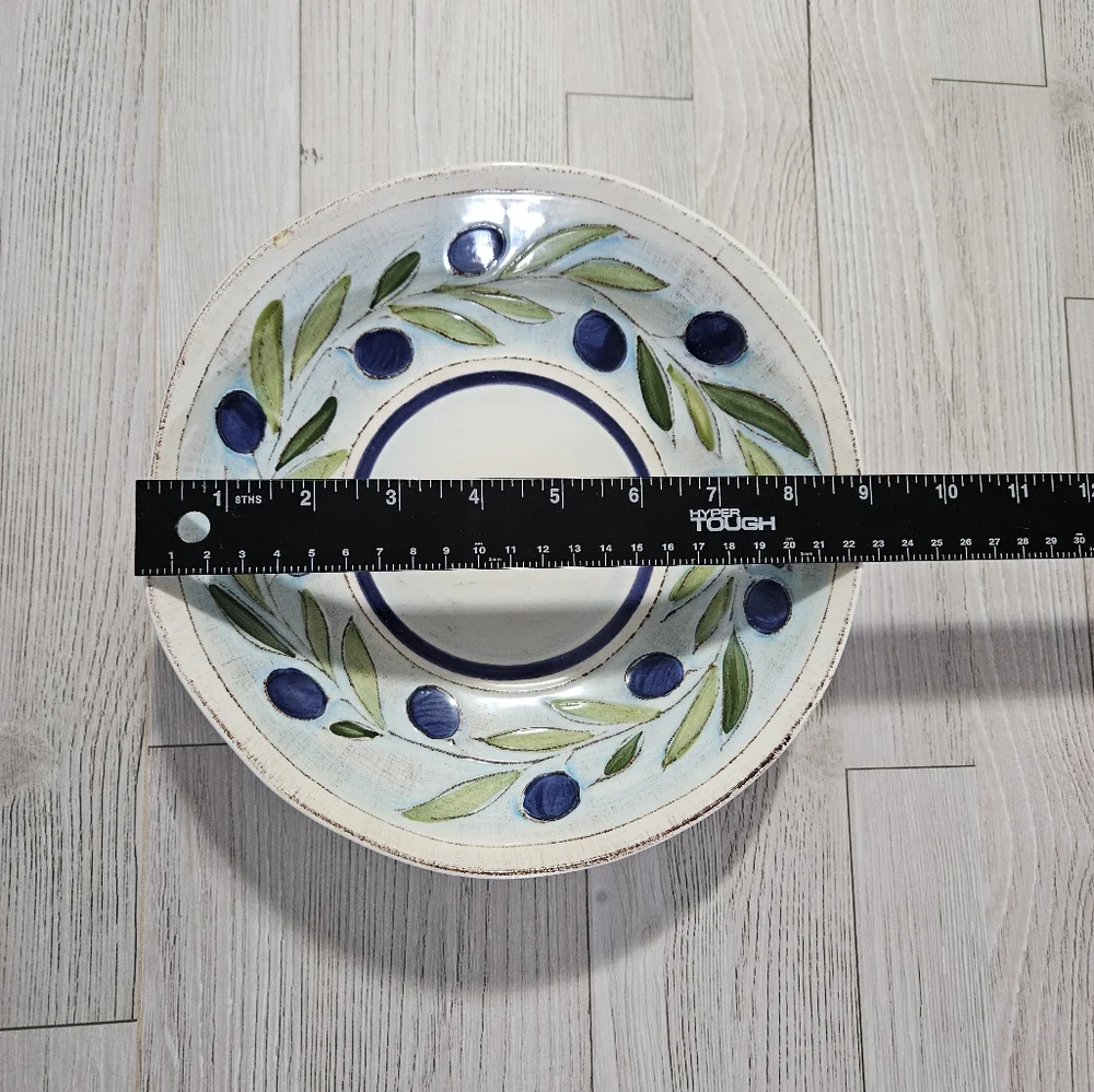 Crate & Barrel Gianna Pasta/Soup Bowl Retired Pattern Earthenware Rare Italy 9